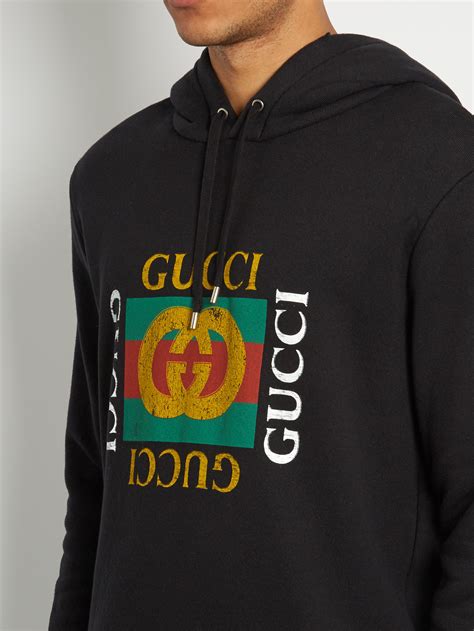 gucci sweatshirt black|Gucci trim tan hoodie.